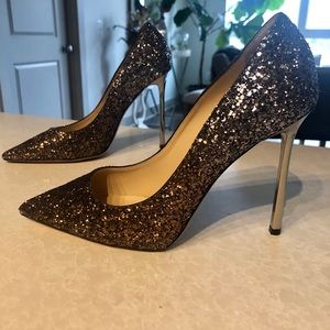 Jimmy Choo Romy Glitter Heels